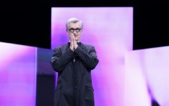Jury president Wim Wenders at the opening of the Berlin Film Festival which has been rocked by political controversy