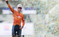 Mathieu van der Poel ended his winter cyclo-cross campaign unbeaten after winning a record eighth world title