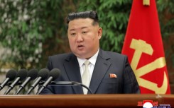 North Korean leader Kim Jong Un addresses a rare congress of the nation's ruling Workers' Party.