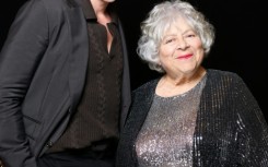 Writer-director Lee Knight (L) and British-Australian actress Miriam Margolyes have a report similar to that of the characters in 'A Friend of Dorothy'