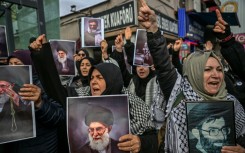 In Istanbul, pro-Iranian protesters denounced the US-Israeli offensive