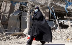 Buildings around Ferdowsi Square in central Tehran were badly damaged