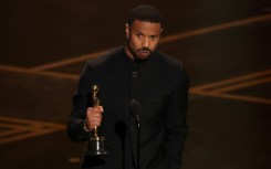 Michael B. Jordan accepts the Oscar for Best Actor for 'Sinners'