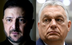 The row between Zelensk (left) and Orban has escalated sharply in recent days