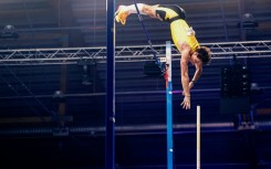 Armand Duplantis setting a world record of 6.31m in Uppsala