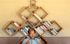 Sonam Wangchuk, a Ladakh environmental activist speaking during an interview with AFP at his office in Leh on May 17, 2024