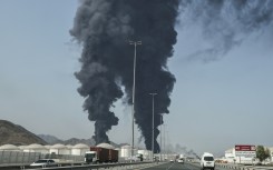 Smoke rises from the direction of a major UAE energy installation in what appears to be the latest strike against Gulf petroleum facilities
