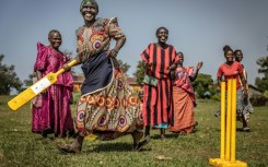 The women gather weekly at a playground in Jinja district