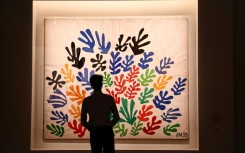 The exhibition includes Matisse's 'La Gerbe' (The Sheaf), showcasing his latter-year affinity for gouache cut-outs