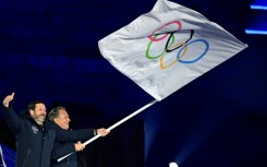 Provence-Alpes-Cote d’Azur regional president Renaud Muselier (R) says new Nice mayor Eric Ciotti's vision of the 2030 Olympic venues in the city poses a real problem