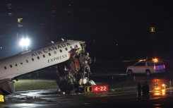 The deadly collision crushed the cockpit of the Bombardier aircraft