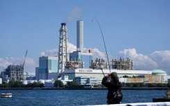 Isogo Thermal Power Station, a a coal-fired power plant operated by J-POWER, and Minami-Yokohama Thermal Power Station, a natural gas-fired thermal power plant operated by JERA, are seen in Yokohama, Kanagawa Prefecture