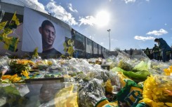 A portrait of Emiliano Sala in Nantes, on February 10, 2019