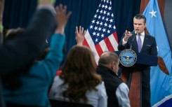 Pentagon chief Pete Hegseth told a press conference that talks to end the Middle East war are 'gaining strength'