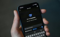 Photo illustration shows the DeepSeek app on a mobile phone in Beijing