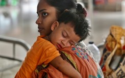 Many of the families with sick children in the ward say they come from areas where vaccine coverage was limited