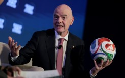 FIFA President Gianni Infantino attends an economic conference in Washington