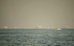 Shipping has been disrupted in the Strait of Hormuz, pictured here before the war