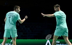 France's Christo Popov (L) and Toma Junior Popov at the European Championships in April