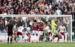 Arsenal goalkeeper David Raya reaches for the ball during a 1-0 Premier League win away to West Ham at the London Stadium