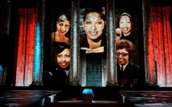 Images of Josephine Baker projected onto the Pantheon in Paris when she was honoured as one of France's national heroes