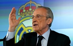 Real Madrid president Florentino Perez addresses the media after a stormy season at the Spanish giants