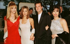 Matthew Perry, seen here with 'Friends' castmates Lisa Kudrow, Jennifer Aniston and Courtney Cox, suffered from crushing addictions