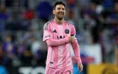 Argentine superstar Lionel Messi celebrates Inter Miami's 5-3 MLS win over FC Cincinnati