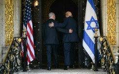Israeli Prime Minister Benjamin Netanyahu visits US President Donald Trump in Florida in December 2025