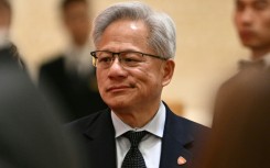 Nvidia founder and CEO Jensen Huang arrives ahead of a state banquet for US President Donald Trump and China's President Xi Jinping at the Great Hall of the People Beijing on May 14, 2026