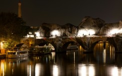 The work will be lit up at night