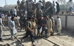 The train was passing a signal in Quetta 'when an explosive-laden car hit one of the carriages', a senior official said, killing at least 24 people