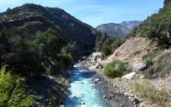 Residents in the Chilean capital Santiago are delighted to see the Mapocho river thriving
