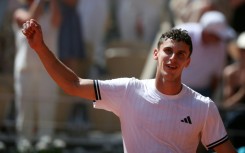 Argentina's Juan Manuel Cerundolo celebrates the biggest win of his career