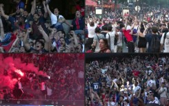 PSG supporters celebrated across Paris