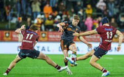 The Waikato Chiefs' Damian McKenzie is pumped up for their Super Ruby semi-final against the Canterbury Crusaders