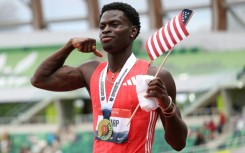 Ja'kobe Tharp has broken the 110m hurdles world record