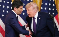 New US Federal Reserve chairman Kevin Warsh (L) is likely to face pressure, as his predecessor did, from President Donald Trump to lower interest rates