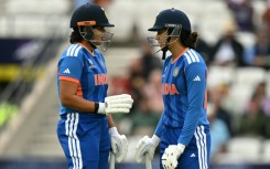 India's Shafali Verma (L) and Smriti Mandhana (R)