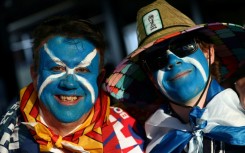 Scotland fans getting in the mood at their team's opening World Cup game against Haiti last weekend