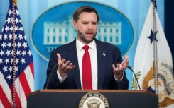 US Vice President JD Vance speaks during a press briefing in the Brady Briefing Room of the White House in Washington, DC, on June 18, 2026.