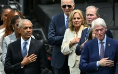 Former US presidents Barack Obama, Joe Biden, George W. Bush and Bill Clinton made a rare joint appearance, but current President Donald Trump was absent