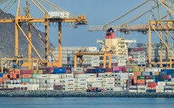 Traffic picked up visibly at the Khorfakkan container terminal
