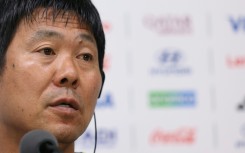 Japan's head coach Hajime Moriyasu