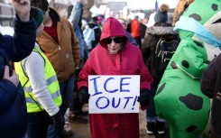 Protesters have also taken to the streets of some US cities to voice their concern