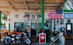The Dream Maker Station Route 66 on Route 66 in Adrian, Texas