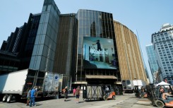 Forklifts and trucks have been moving supplies into Madison Square Garden fueling speculation of a mega-bash for the A-list celebrity couple Taylor Swift and Travis Kelce