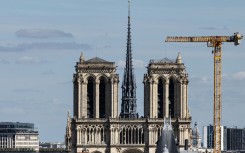 The guitar was made from oak floorboards damaged in the Notre Dame fire