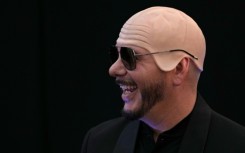 US rapper and singer Pitbull thanked the "baldies"