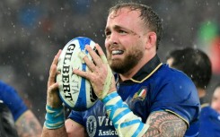 Banned for four matches: Italy's second-row forward Niccolo Cannone